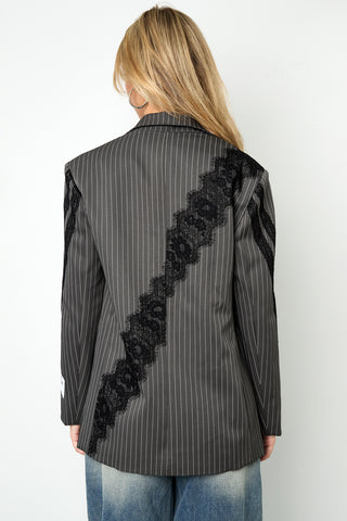 Lace boss blazer