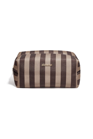 Make-up tasjes met strepen, eenvoudig, polyester, dagelijkse accessoires